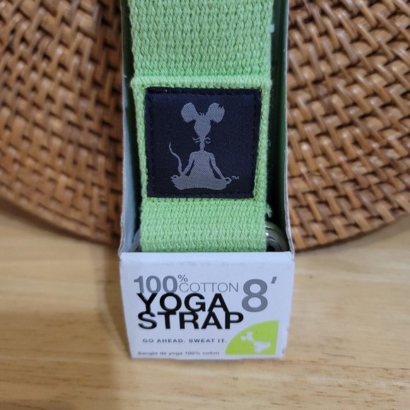 YogaRat 8' Gym Fitness Exercise Yoga Strap and D-Ring for Stretching 100% Cotton - Picture 2 of 2